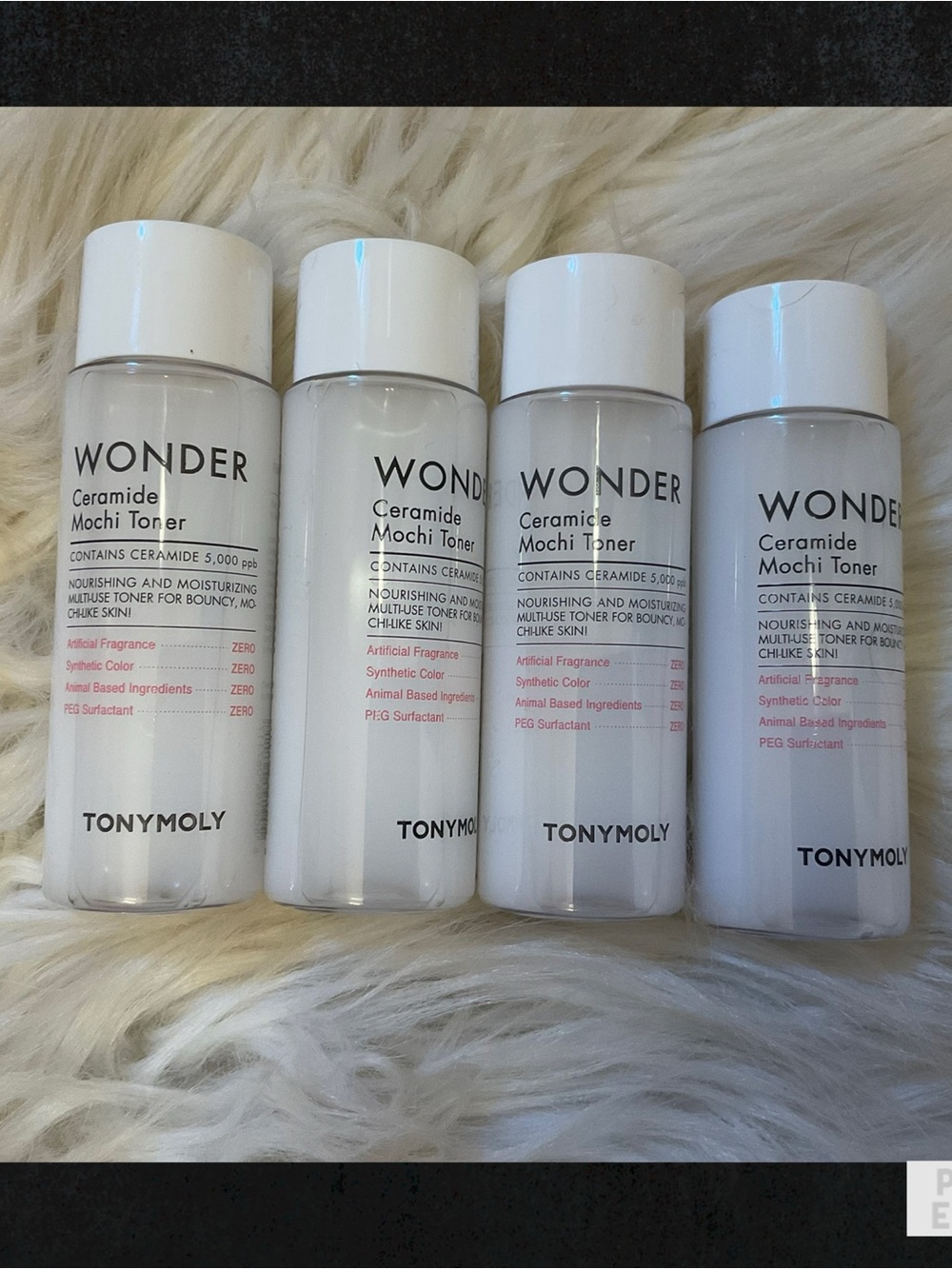 TONYMOLY Ceramide Mochi Toner - New x4 Travel Size
